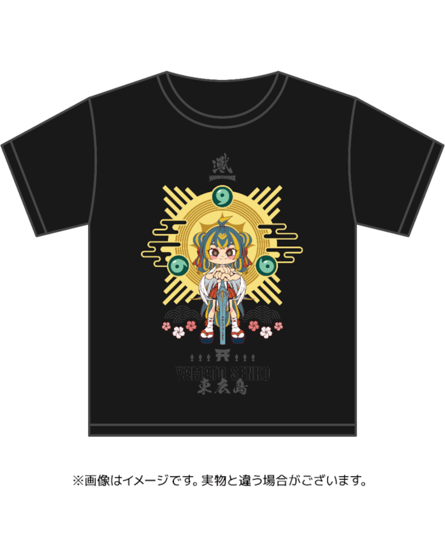 広島TEAM iXAマスコットキャラクター戦子(センコ)の東広島市ふるさと納税返礼品Tシャツ