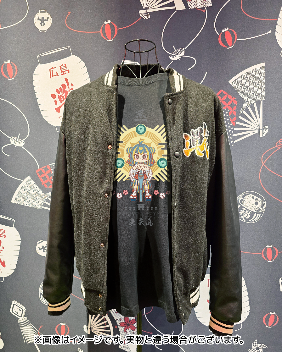 広島TEAM iXAマスコットキャラクター戦子(センコ)の東広島市ふるさと納税返礼品Tシャツ